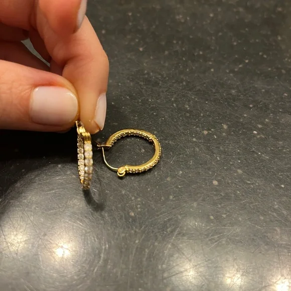 Crystal Haze Mini Serena Hoops - Picture 3 of 4